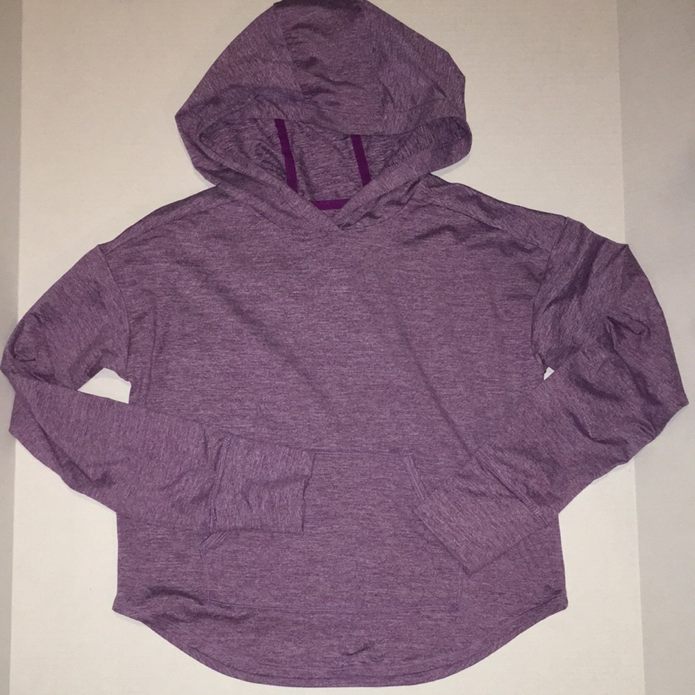 NWOT Kids Purple Hoodie Athletic Top - Comfortable Lightweight Pullover | XL 14